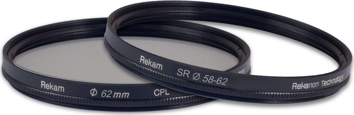 Rekam набор CPL-фильтр 62 мм + переходное кольцо 58-62 мм1601002813 Rekam набор CPL-фильтр 62 мм + переходное кольцо 58-62 мм1601002813Набор от Rekam состоит из поляризационного фильтра и переходного кольца. Циркулярные поляризационные фильтры предназначены для уменьшения бликов и отражений от воды, и других поверхностей. Особенности CPL фильтров: сокращение количества света, попадающего на матрицу фотоаппарата на 1-3 ступени, усиление цвета, уменьшение контраста между небом и землей. Переходные кольца предназначены для использования фильтров, конвертеров и бленд с резьбовым креплением большего диаметра. Повышающие кольца позволяют полноценно использовать светофильтры большего размера на объективах с меньшей резьбой, без виньетирования и уменьшения поля кадра.
