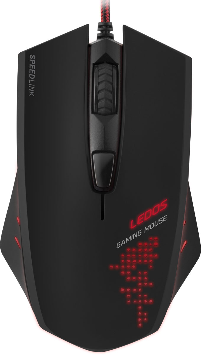 Speedlink Ledos, Black мышь игроваяSL-6393-BK Speedlink Ledos, Black мышь игроваяSL-6393-BKВ разгаре стремительных сражений требуются быстрая реакция и стойкость. Чтобы в гуще противников в пылу стремительной атаки вам хватило огневой мощи, Speedlink Ledos предлагает дополнительную кнопку быстрого огня, которая помогает игроку и автоматически выполняет двойной клик. Всего одно нажатие на эту кнопку - и ваши противники попадают под шквальный обстрел. Дополнительная кнопка режима Снайпер обеспечивает оптимальную точность. При ее нажатии, разрешение датчика автоматически понижается до 500 dpi - благодаря этому скорость мыши временно замедляется, чтобы вы могли спокойно и точно прицелиться. Неоценимое преимущество для скрытных миссий или ситуаций, где результат сражения может быть решен всего одним выстрелом. 5 программируемых кнопок: Высокочувствительные кнопки мгновенно переносят ваши команды у игру, две дополнительные боковые кнопки можно задействовать как для выделенных игровых команд, так и для голосового чата. Оптический сенсор...