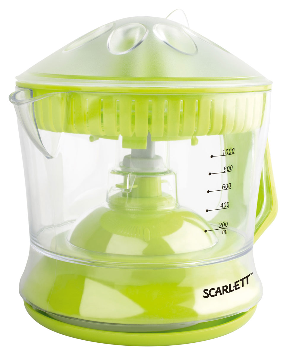 Scarlett SC-JE50C04, Lime соковыжималкаSC-JE50C04 Scarlett SC-JE50C04, Lime соковыжималкаSC-JE50C04С соковыжималкой Scarlett SC-JE50C04 вы легко сможете приготовить свежий, полный витаминов сок из фруктов и овощей, а благодаря простому управлению процесс не займет много времени. Сок выжимается за считанные минуты, а соковыжималка не нагревается при работе, таким образом, сок не подвергается термической обработке и все ферменты (энзимы), а также витаминные вещества сохраняют свои полезные свойства.