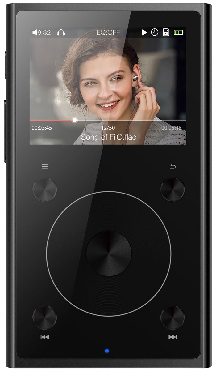 Fiio X1 II, Black Hi-Res плеер15118853 Fiio X1 II, Black Hi-Res плеер15118853Fiio X1 II - портативный плеер для музыки высокого разрешения. Одно касание, и музыка звучит, без проводов. Изучая и сравнивая десятки конструкций, проведя сотни экспериментов и испытаний, инженеры FiiO разработали уникальное сенсорное колесо с более высокой чувствительностью, лучшей подвижностью, повышенной надежностью и длительным сроком службы. В X1 II включён блок беспроводной связи стандарта Bluetooth 4.0, выполненный на базе чипсета F1C81. Данная система позволяет легко наслаждаться музыкой с уменьшенной задержкой и высоким качеством звука. Данная модель имеет встроенный ЦАП PCM5142 от Texas Instruments, что обеспечивает качественное звучание loseless-форматов различных типов.