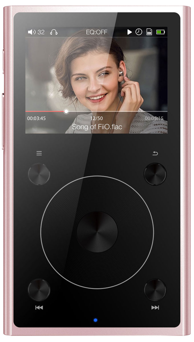 Fiio X1 II, Rose Gold Hi-Res плеер15118855 Fiio X1 II, Rose Gold Hi-Res плеер15118855Fiio X1 II - портативный плеер для музыки высокого разрешения. Одно касание, и музыка звучит, без проводов. Изучая и сравнивая десятки конструкций, проведя сотни экспериментов и испытаний, инженеры FiiO разработали уникальное сенсорное колесо с более высокой чувствительностью, лучшей подвижностью, повышенной надежностью и длительным сроком службы. В X1 II включён блок беспроводной связи стандарта Bluetooth 4.0, выполненный на базе чипсета F1C81. Данная система позволяет легко наслаждаться музыкой с уменьшенной задержкой и высоким качеством звука. Данная модель имеет встроенный ЦАП PCM5142 от Texas Instruments, что обеспечивает качественное звучание loseless-форматов различных типов.