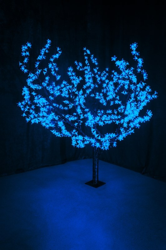 Светодиодное дерево Neon-Night Сакура, цвет: синий, диаметр кроны 180 см, высота 150 см531-103 Светодиодное дерево Neon-Night Сакура, цвет: синий, диаметр кроны 180 см, высота 150 см531-103Световое дерево Сакура светодиодное, диаметр 1,8 м, высота 1,5 м, 864 лепестка
