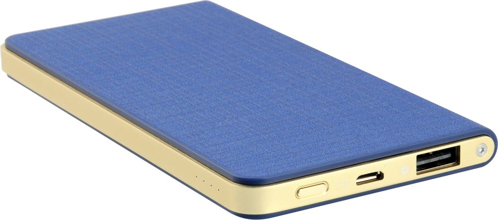 IconBIT FTB5000SLS, Blue Gold внешний аккумуляторMCI54487 IconBIT FTB5000SLS, Blue Gold внешний аккумуляторMCI54487Сверхтонкий аккумулятор IconBIT FTB5000SLS с USB выходом и LED индикатором заряда. Подойдет для зарядки мобильных устройств с USB входом: планшетных компьютеров, телефонов, смартфонов, а также всех поколений iPad/iPhone/iPod. Заряжается от любого зарядного устройства или компьютера с USB портом. Быстрая зарядка: выход 5В/2A. Зарядка аккумулятора происходит в 2 раза быстрее, чем у аккумуляторов со стандартным входом 5В/1A. Защита от перенапряжения Защита от короткого замыкания Защита от перегрузки по току Защита от перезарядки и переразрядки