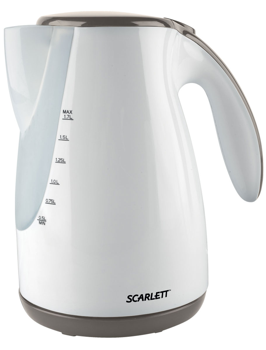 Scarlett SC-EK18P22 электрический чайникSC-EK18P22 Scarlett SC-EK18P22 электрический чайникSC-EK18P22Электрический чайник Scarlett SC-EK18P22 является прекрасным решением для тех, кто любит устраивать себе перерывы в работе на чашечку чая или кофе. Он прост в управлении и долговечен в использовании. Чайник автоматически выключается при закипании.