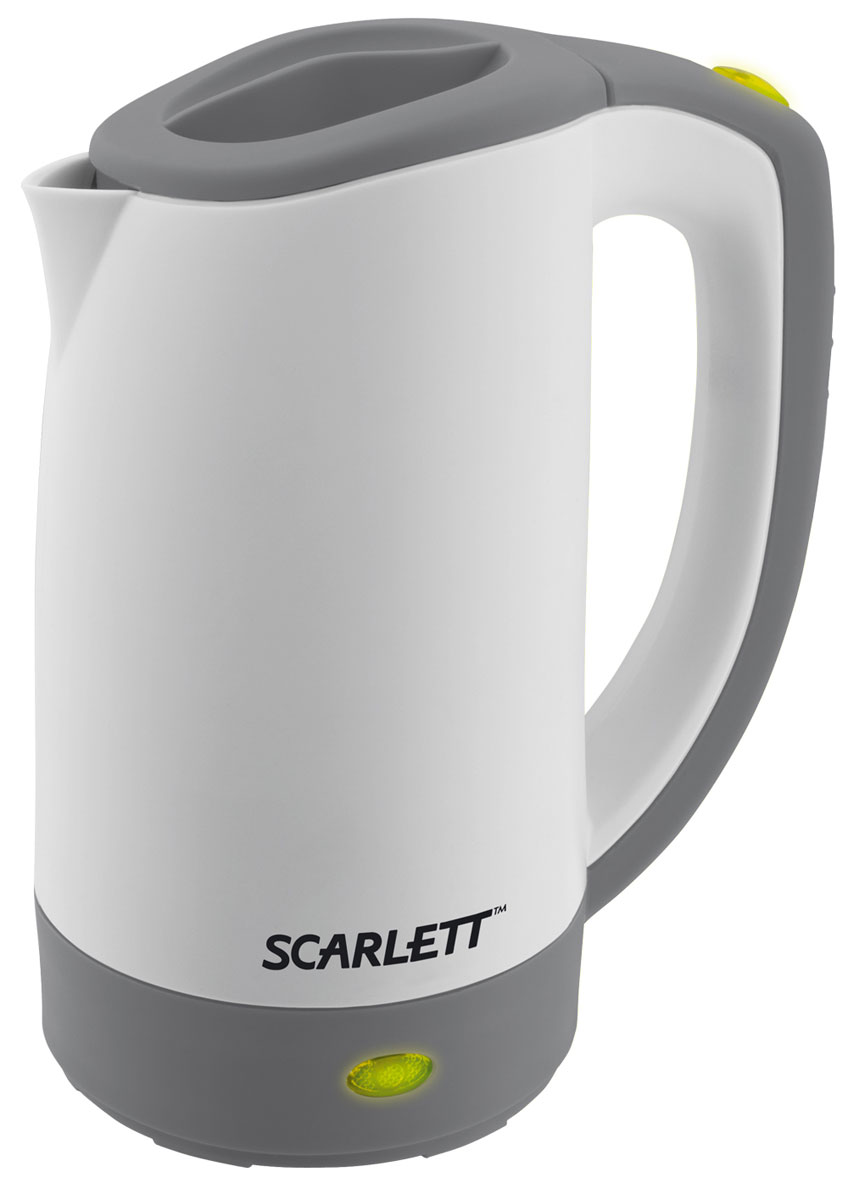 Scarlett SC-021, Grey чайник электрическийSC-021 Scarlett SC-021, Grey чайник электрическийSC-021Компактный электрический дорожный чайник Scarlett SC-021. Высота данного устройства составляет 19 см. Корпус выполнен из экологического термостойкого пластика. Имеет широко открывающуюся крышку, которая очень удобна для наполнения. Чайник автоматически отключается при недостаточном количестве воды.