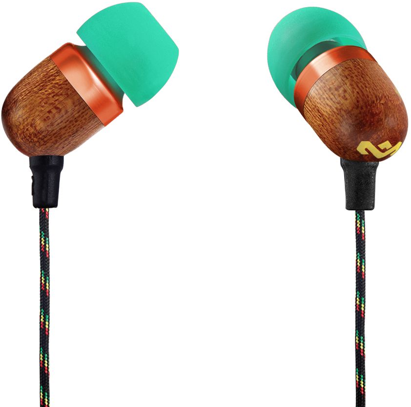 House of Marley Smile Jamaica Rasta наушникиEM-JE041-RA House of Marley Smile Jamaica Rasta наушникиEM-JE041-RAУдобные наушники House of Marley Smile Jamaica с легким дизайном изготовлены из экологически чистых материалов. Корпус наушников выполнен из бамбука с алюминиевой вставкой. Мощные 9-мм драйверы позволяют насладиться полноценным живым звучанием с отличной шумоизоляцией. Тканевая оплетка повышает надежность кабеля, помогает избежать спутывания и снижает микрофонный шум. Для любителей слушать музыку со смартфона кабель оснащен однокнопочным пультом, благодаря которому устройство не нужно доставать из кармана, чтобы поставить на паузу или ответить на звонок.