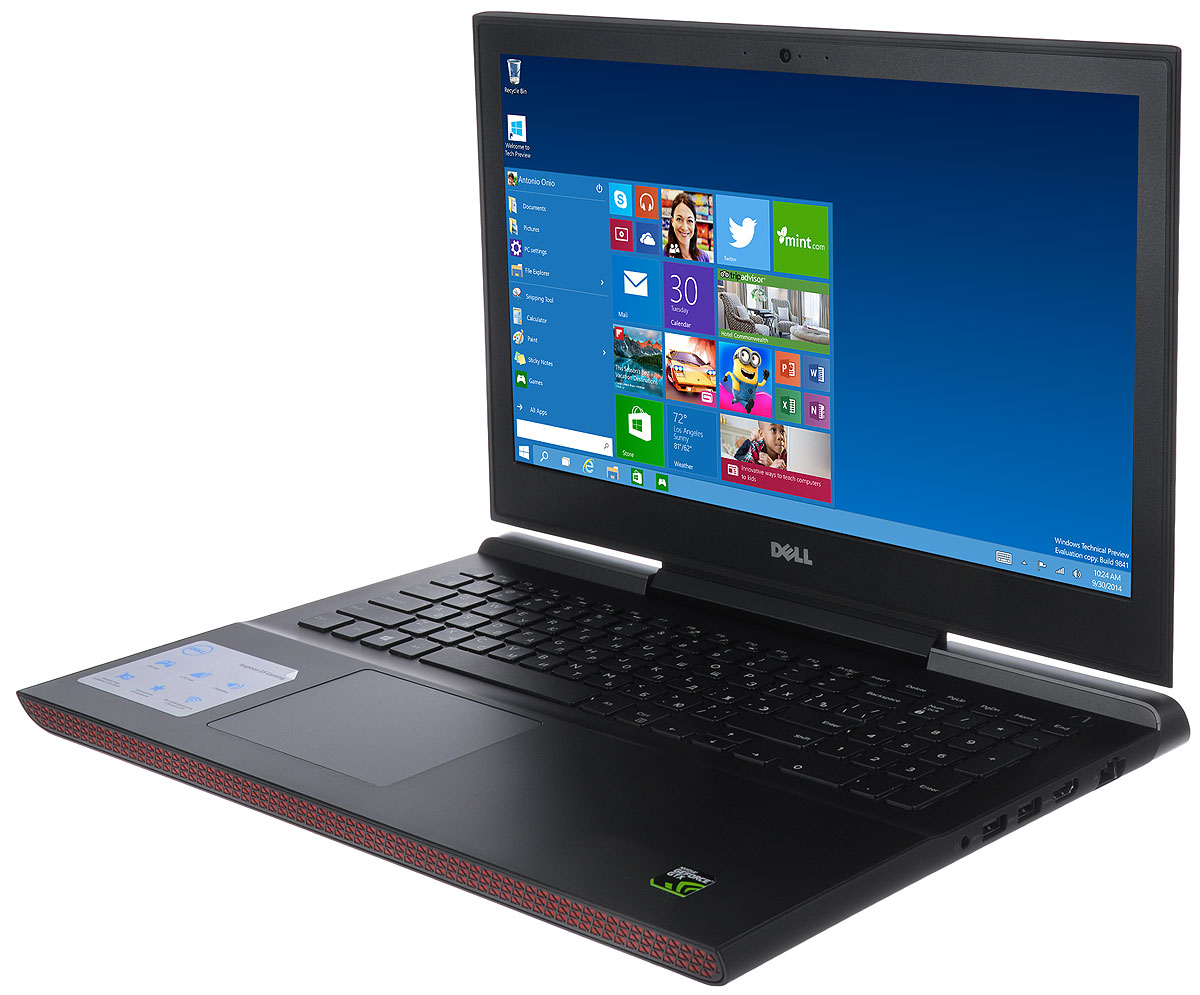 Dell Inspiron 7566-9654, Black7566-9654 Dell Inspiron 7566-9654, Black7566-9654Получайте совершенно новые впечатления от развлечений, игр и видео с ноутбуком Dell Inspiron 15 благодаря мощному процессору Intel Core i7 шестого поколения и графическому адаптеру NVIDIA GeForce GTX960M. Наслаждайтесь изображением высочайшего качества на дисплее, выполненном по технологии IPS, с антибликовым покрытием. Этот дисплей поддерживает разрешение Full HD (1920 x 1080) и характеризуется широким узлом обзора. Предотвратите ошибочные нажатия клавиш с помощью клавиатуры с подсветкой, которая поможет вам играть или работать на компьютере даже в темноте. А чувствительная сенсорная панель обеспечит точную поддержку жестов с превосходным временем реакции. Погрузитесь в мир отличного звука с помощью технологии Waves MaxxAudio Pro. Разработанные корпорацией Dell широкополосные и низкочастотные динамики используют все возможности программного обеспечения для формирования звука студийного качества, поэтому вы не упустите ни малейшего...