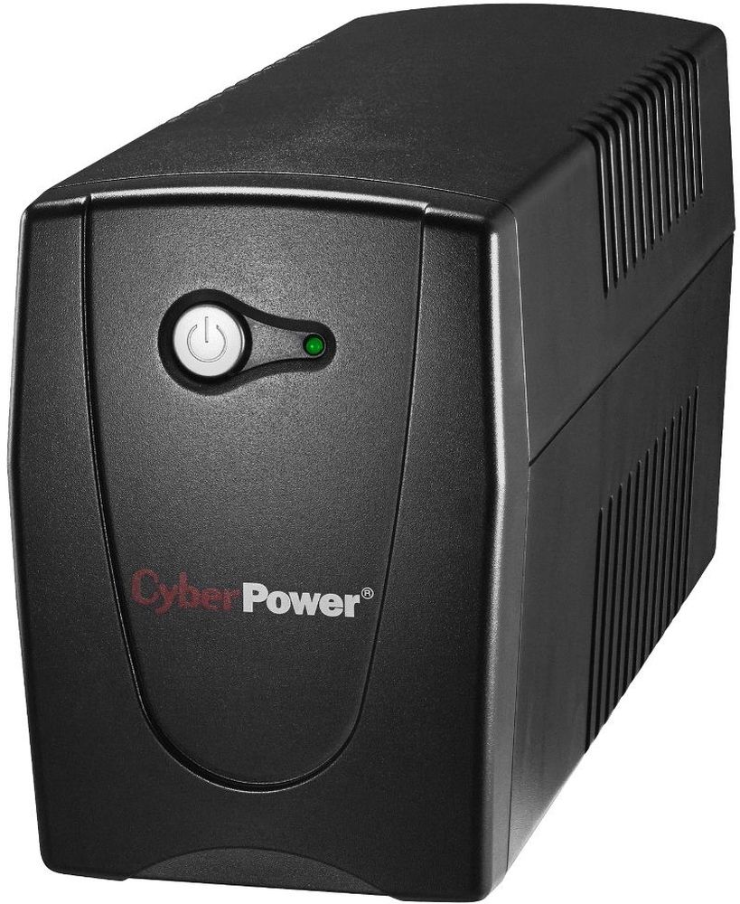 CyberPower Value600EI ИБПVALUE600EI CyberPower Value600EI ИБПVALUE600EIИсточник бесперебойного питания Value600EI от мирового производителя CyberPower позволяет обеспечить надежное резервное электропитание для персональных компьютеров, сетевого, коммуникационного оборудования и других электронных устройств от перепадов, скачков, провалов напряжения и полного исчезновения напряжения в электросети. Встроенный стабилизатор сетевого напряжения позволяет автоматически регулировать напряжение в диапазоне 165–280 В без перехода на работу от батареи. Наличие порта USB и ПО позволяет мониторить состояние электросети с ПК, а при отключении электричества программное обеспечение PowerPanel самостоятельно сохранит документы и корректно завершит работу вашего персонального компьютера. Для минимизации потребления электроэнергии серия Value разработана с использованием технологии GreenPower UPS, которая помогает значительно снизить расходы на электроэнергию по сравнению с обычными ИБП.