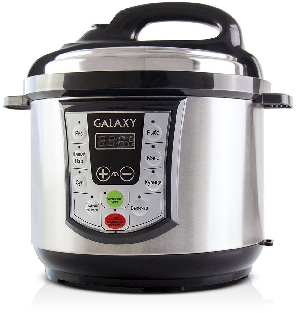 Galaxy GL 2651 мультиварка-скороварка4630003366658 Galaxy GL 2651 мультиварка-скороварка4630003366658Простота, удобство в обращении и одновременная многофункциональность мультиварки-скороварки Galaxy GL 2651 позволят вам наслаждаться процессом приготовления пищи, не затрачивая много времени и сил! Мультиварка-скороварка Galaxy GL 2651 готовит под давлением, что значительно сокращает время приготовления и максимально сохраняет натуральный вкус, цвет и полезные свойства продуктов. Емкость для приготовления на пару выполнена из прочной нержавеющей стали, которая не выделяет в пищу вредных химических соединений и не деформируется под воздействием давления.