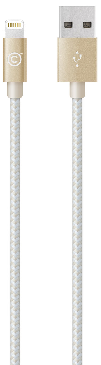 LAB.C Lightning Cable A.L Apple 8 Pin, Champagne Gold кабель USB-Lightning (1,2 м)LABC-505-GL_N LAB.C Lightning Cable A.L Apple 8 Pin, Champagne Gold кабель USB-Lightning (1,2 м)LABC-505-GL_NКабель LAB.C Lightning Cable A.L Apple 8 Pin предназначен для зарядки и синхронизации устройств с коннектором Lightning. Оплетка выполнена из инновационной износостойкой ткани с плотным плетением нейлоновых нитей, благодаря которому продолжительность использования кабеля возрастает в 5 раз, в сравнении с другими проводами. Наличие специальной пропитки оплетки увеличивает прочность провода и защищает его от перекручивания. Коннекторы выполнены из алюминия премиального качества и отличаются высокой скоростью передачи данных.