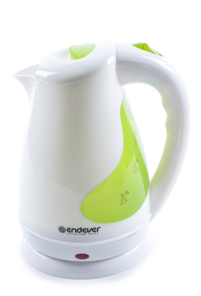 Endever KR-342 электрический чайникKR-342 Endever KR-342 электрический чайникKR-342Endever KR-342 - это мощная (2100 Вт) модель большого объема (1,8 л). С помощью этого чайника вы сможете приготовить чай на большую компанию за считанные минуты. Вращающийся корпус сделает использование чайника еще более удобным, а фильтр избавит от попадания накипи в чашку.
