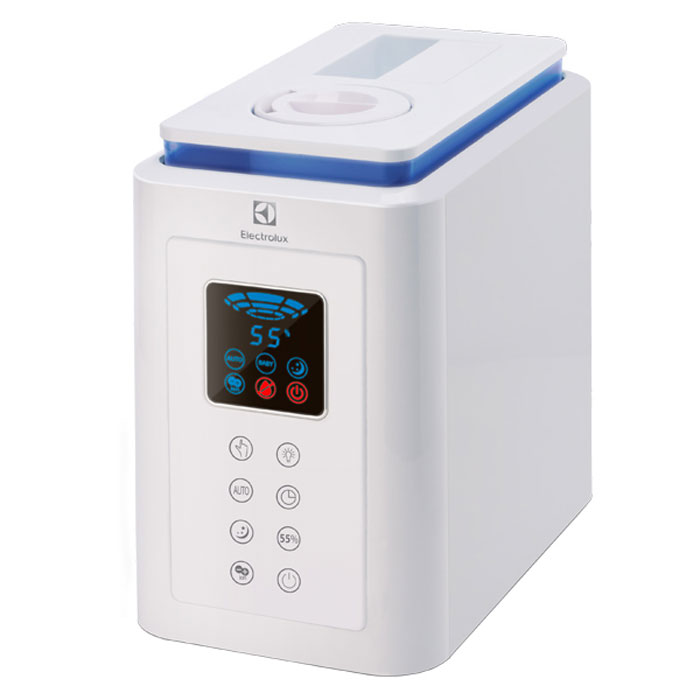 Electrolux EHU-1020D, White увлажнитель воздухаНС-1073540 Electrolux EHU-1020D, White увлажнитель воздухаНС-1073540Увлажнитель воздуха Electrolux EHU-1020D с сенсорным типом управления создан в лучших традициях Electrolux и сочетает в себе высокое качество исполнения, практичность и европейскую надежность. Распылитель пара снабжен специальным фиксатором Easy Lock, который надежно удерживает его в гнезде бака при переворачивании. Плоское устойчивое основание бака позволяет ставить его прямо в раковину, исключая необходимость держать в руках навесу, пока он наполняется водой. Продуманная конструкция бака без пазов обеспечивает легкую и быструю установку в прибор с первого раза, без подстраивания под требуемый угол установки. Это делает новинку удобной для самого широкого круга пользователей – от подростков до пожилых людей. Эргономичный прямоугольный корпус со скругленными углами гарантирует безопасность и дополнительную устойчивость, а также позволяет максимально использовать объем прибора – поэтому на бак для воды приходится более 70% полезного объема устройства. ...