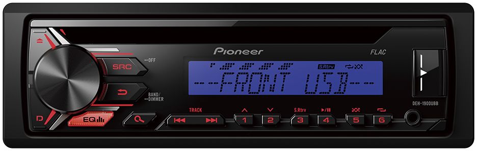 Pioneer DEH-1900UBB автомагнитола1025098 Pioneer DEH-1900UBB автомагнитола1025098Автомобильная магнитола Pioneer DEH-1900UBB позволяет слушать музыку с FM радиостанций, CD-дисков, Android смартфонов, USB-устройств или устройств, подключенных через Aux-вход. Встроенный усилитель MOSFET с выходной мощностью 4 х 50 Вт позволяет воспроизводить музыку в высоком качестве . Для того, чтобы увеличить мощность, можно воспользоваться RCA выходом на тыловой панели устройства для подключения дополнительного сабвуфера или усилителя.