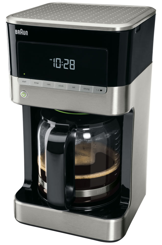 Braun KF 7120 капельная кофеваркаKF7120 Braun KF 7120 капельная кофеваркаKF7120Капельная кофеварка Braun KF 7120 имеет эксклюзивный дизайн и множество программируемых функций для максимально бодрого начала дня. Технология OptiBrewSystem позволяет оптимизировать температуру, время заваривания и экстракцию молотого кофе, что дает идеально сбалансированный вкус. Основные параметры можно выбрать одним касанием кнопки. Вся необходимая информация отображается на удобном LCD-дисплее. Наслаждайтесь кофе идеального вкуса независимо от того, сколько чашек вы готовите, без ущерба для аромата и вкуса.