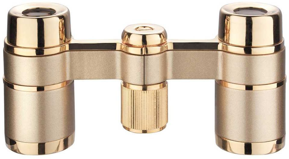 Бинокль театральный Eschenbach Collezione La Scala 3 х 18, цвет: золотой44603 Бинокль театральный Eschenbach Collezione La Scala 3 х 18, цвет: золотой44603Eschenbach Collezione La Scala - это высококачественный театральный бинокль в классическом дизайне. Классический дизайн - идеальный вариант для походов в театр, на концерт, оперу, мюзикл, в кабаре. Яркое и четкое изображение обеспечивает высокое качество линз диаметром 18 мм. Корпус изделия выполнен из высококачественного металла и пластика. Бинокль оснащен текстильным шнурком для подвешивания на шею.