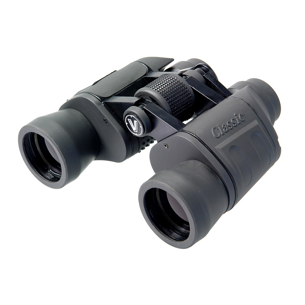 Бинокль Veber Classic, широкоугольный, цвет: серый, БПШЦ 8x40 VRWA23904 Бинокль Veber Classic, широкоугольный, цвет: серый, БПШЦ 8x40 VRWA23904Классический «военно-полевой» бинокль. Широкий угол, малые размеры и вес. Светосильный. Металлический корпус, повышенная стойкость к ударам. Удобно работать в перчатках, полужесткий кейс. Отделка корпуса резиной (VR), черный цвет. ОПИСАНИЕ Бинокль имеет классические «военно-полевые» оптические характеристики. Широкое поле зрения позволяет легко обнаружить и сопровождать цель, а благодаря небольшому весу и размеру прибора, наблюдение комфортно вести длительное время без усталости рук. В сравнении с 8-кратным биноклем с диаметром объектива 30 мм, бинокль Veber Classic БПШЦ 8x40 VRWA собирает света на 70% больше, следовательно он позволяет вести наблюдение в глубоких сумерках. Бинокль Veber Classic БПЦ 8x40 имеет металлический корпус и трудноистираемое просветляющее покрытие линз объективов и окуляров. Благодаря небольшому выносу объективов от корпуса, данная модель достаточно хорошо защищена от повреждений (разъюстировки) и случайных ударов. Особенности ...