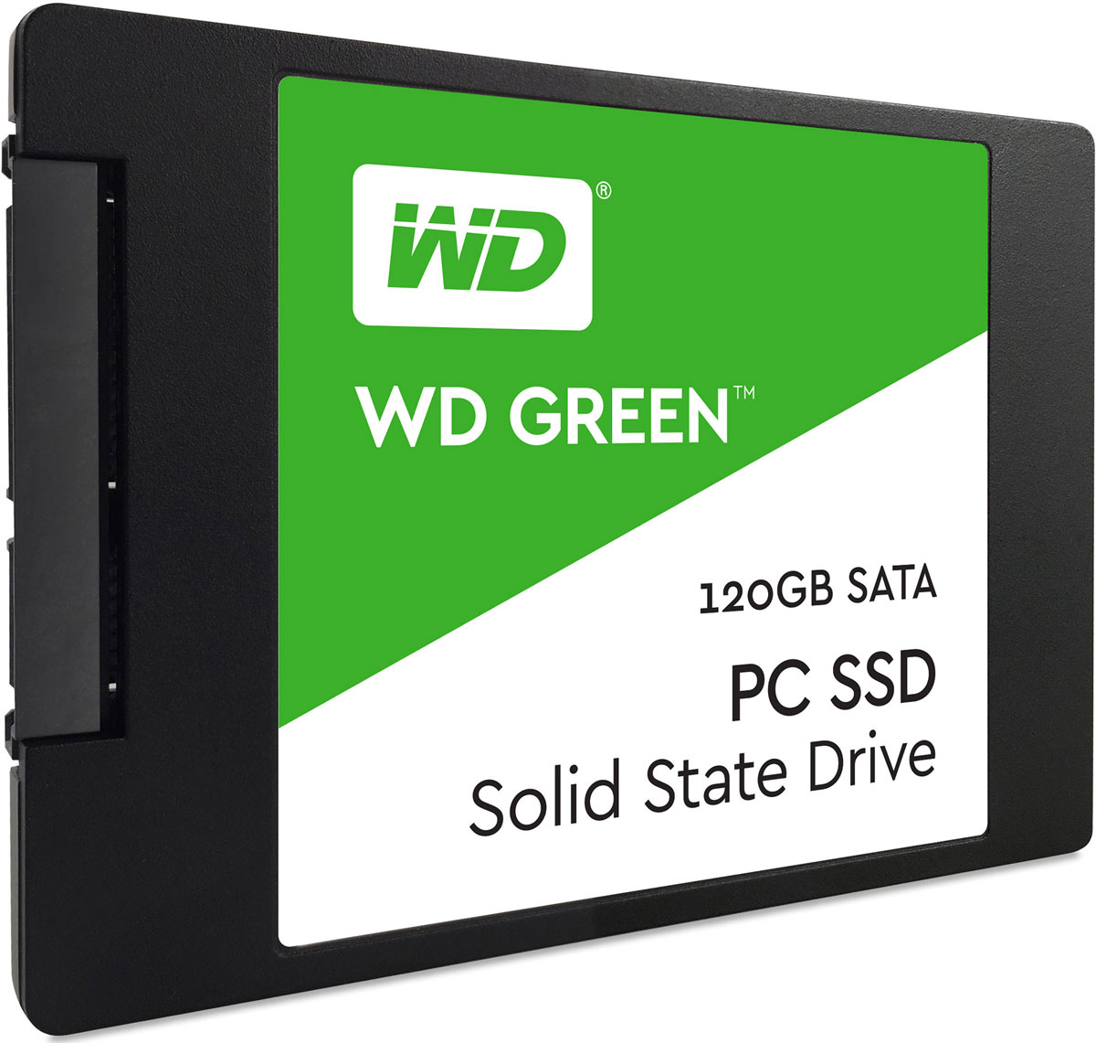 WD Green 120GB SSD-накопитель (WDS120G1G0A)WDS120G1G0A WD Green 120GB SSD-накопитель (WDS120G1G0A)WDS120G1G0AБлагодаря высокому быстродействию и надежности твердотельных накопителей WD Green повседневные задачи на ноутбуках и настольных ПК выполняются значительно быстрее. Благодаря высокому быстродействию за счет использования в WD Green твердотельного SATA-накопителя просмотр веб-страниц, игры или просто запуск системы будут происходить в мгновение ока. Легкие и ударостойкие твердотельные накопители WD Green не содержат подвижных частей, благодаря чему данным не страшны случайные удары или падения накопителя. Твердотельные накопители WD Green — одни из самых экономных накопителей в отрасли. Благодаря низкому потреблению энергии ноутбук сможет проработать дольше. Доступная для скачивания панель мониторинга SSD-накопителей WD предоставляет набор инструментов, с помощью которых можно в любой момент проверить доступную емкость, работоспособность, температуру, атрибуты SMART и другие параметры своего твердотельного накопителя. На каждый...