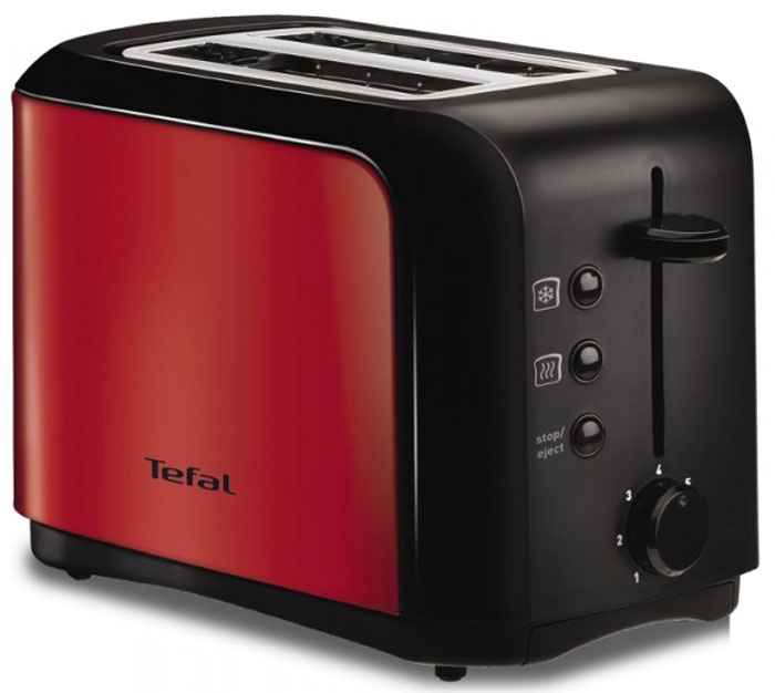 Tefal TT356E30 тостерTT356E30 Tefal TT356E30 тостерTT356E30Тостер Tefal TT356E30 представляет собой сочетание удобства, функциональности и элегантного внешнего вида. Его корпус сконструирован таким образом, чтобы не нагреваться при работе. Вы можете регулировать степень поджаривания хлеба (доступно 7 режимов) по вашему вкусу. Прибор также имеет функции подогрева и разморозки. Кнопка отмена поможет вовремя исправить сделанную спросонья ошибку. Ухаживать за тостером легко и приятно благодаря наличию поддона для крошек.