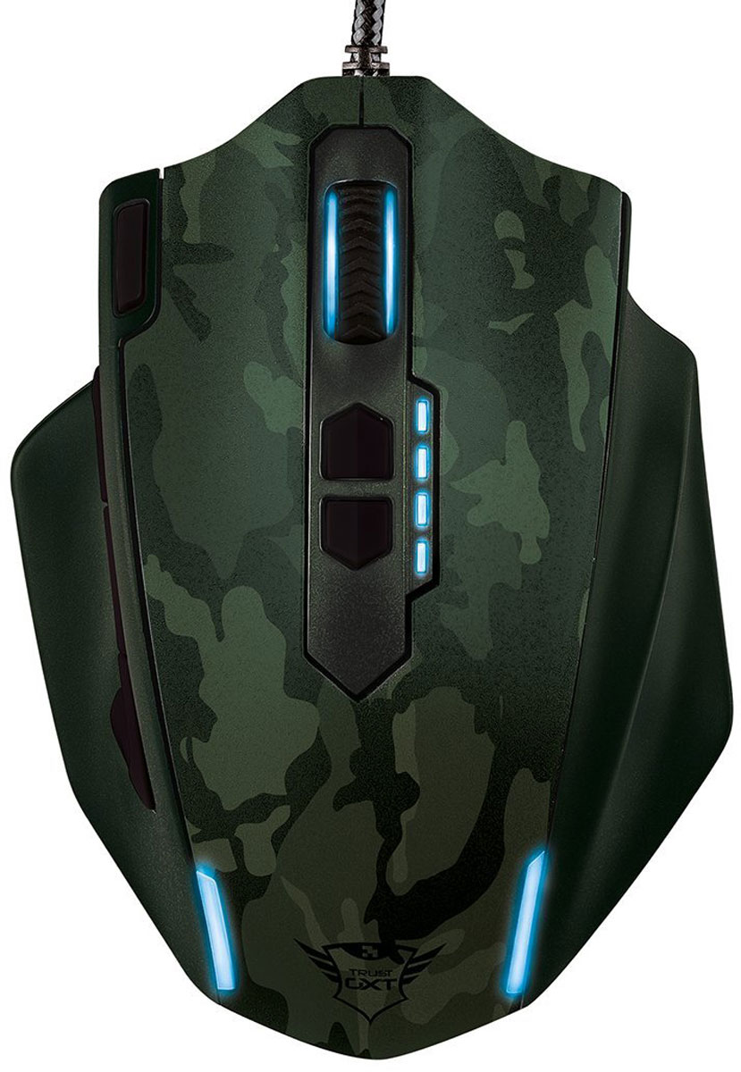 Trust GXT 155, Green игровая мышь20853 Trust GXT 155, Green игровая мышь20853Многофункциональная игровая мышь премиум-класса Trust GXT 155 с изменяемым весом и внутренней памятью для профилей настройки. Мышь имеет мощную аппаратную начинку и эргономичный корпус. Благодаря 5 дополнительным программируемым кнопкам под большой палец идеально подходит для игр в жанре MOBA. Память устройства позволяет хранить до пяти игровых профилей. 8 металлических грузиков (весом 2 г каждый) помогут подобрать оптимальный вес мыши. В комплект входит расширенная версия ПО для программирования кнопок и создания макросов. Частота опроса: 125/250/500/1000 Гц