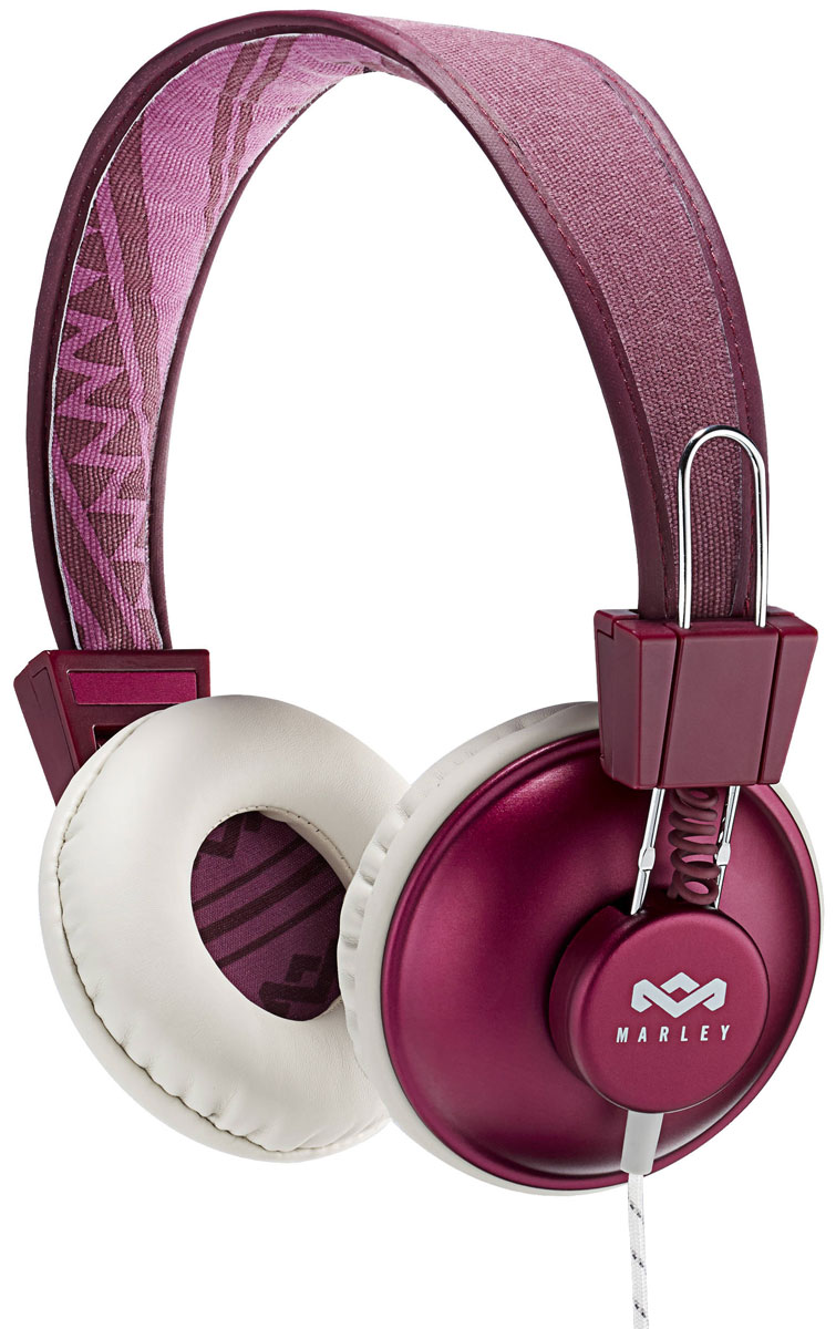 House of Marley Positive Vibration, Purple наушникиEM-JH011-PU House of Marley Positive Vibration, Purple наушникиEM-JH011-PUПриготовьтесь к позитивным вибрациям с наушниками House of Marley Positive Vibration. Они производятся только из экологичных и долговечных материалов - подлежащего переработке алюминия, стали и натурального холста. Крупные 50-мм динамические драйверы накладных наушников Positive Vibration настроены на мощное и детальное звучание премиального уровня. Легковесное, смягченное оголовье в холстяной обшивке и большие мягкие амбушюры обеспечивают высокий уровень комфорта и звукоизоляцию от внешнего мира. Тканевая оплетка повышает надежность кабеля, помогает избежать спутывания и снижает микрофонный шум.