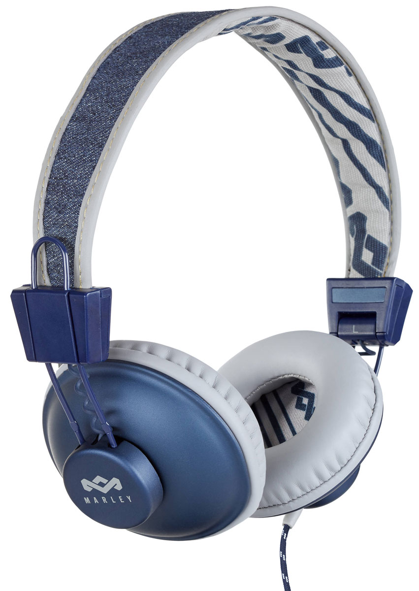 House of Marley Positive Vibration, Denim наушникиEM-JH011-DN House of Marley Positive Vibration, Denim наушникиEM-JH011-DNПриготовьтесь к позитивным вибрациям с наушниками House of Marley Positive Vibration. Они производятся только из экологичных и долговечных материалов - подлежащего переработке алюминия, стали и натурального холста. Крупные 50-мм динамические драйверы накладных наушников Positive Vibration настроены на мощное и детальное звучание премиального уровня. Легковесное, смягченное оголовье в холстяной обшивке и большие мягкие амбушюры обеспечивают высокий уровень комфорта и звукоизоляцию от внешнего мира. Тканевая оплетка повышает надежность кабеля, помогает избежать спутывания и снижает микрофонный шум.