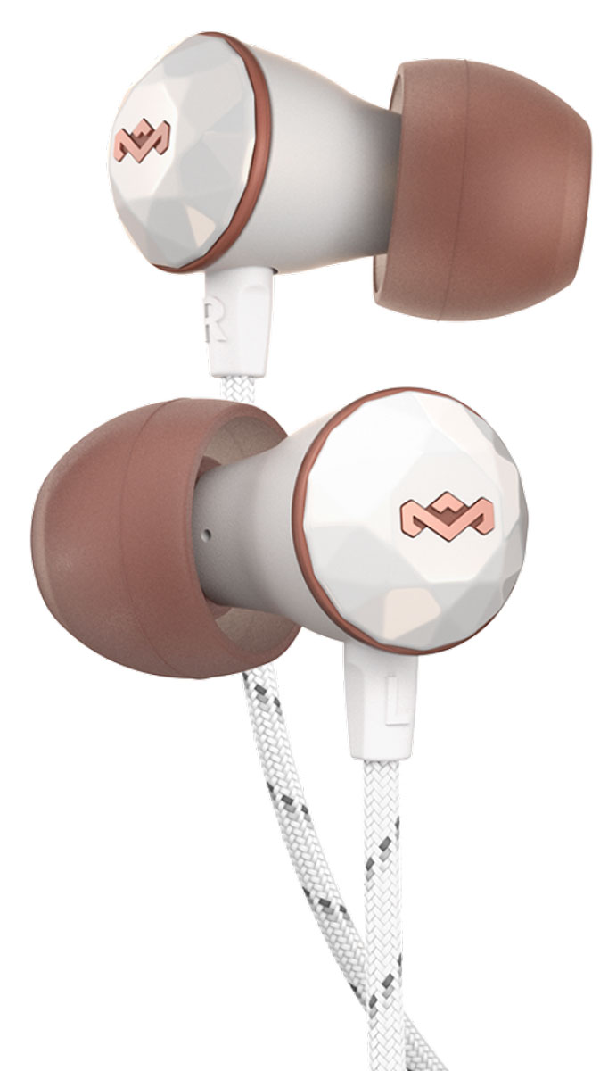 House of Marley Nesta, White наушникиEM-FE033-RS House of Marley Nesta, White наушникиEM-FE033-RSУдобные наушники House of Marley Nesta с легким дизайном, изготовленные из экологически чистых материалов. Вместо хрупкого пластика, корпус изготовлен из высокопрочной керамики с отделкой из нержавеющей стали. Помимо эстетических достоинств этот состав выделяется прекрасными музыкальными способностями, исключая резонансные искажения звука. Фирменный звук от Marley, отличная шумоизоляция позволяют насладиться полноценным живым звучанием. Тканевая оплетка повышает надежность кабеля, помогает избежать спутывания и снижает микрофонный шум. Для любителей слушать музыку со смартфона кабель оснащен трехкнопочным пультом, благодаря которому устройство не нужно доставать из кармана, чтобы поставить на паузу или ответить на звонок.