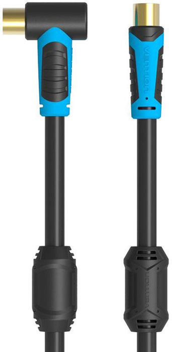 Vention VAV-A02-B100 антенный кабель угловой (1 м)VAV-A02-B100 Vention VAV-A02-B100 антенный кабель угловой (1 м)VAV-A02-B100Кабель Vention VAV-A02 предназначен для передачи аналоговых высокочастотных телевизионных сигналов, а также коммутации теле-видео устройств по средствам коаксиального разъема. Коаксиальная жила выполнена из высококачественной чистой бескислородной меди, а ферритовые кольца на кабеле обеспечат подавление помех. Удобная угловая форма одного из концов кабеля предоставит возможность для более практичного подключения труднодоступных участков коммутации устройств.