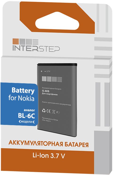 Interstep аккумулятор для Nokia 110/111/112/113 (1150 мАч)IS-AK-NOKI112BK-150B201 Interstep аккумулятор для Nokia 110/111/112/113 (1150 мАч)IS-AK-NOKI112BK-150B201Стандартный литий-ионный аккумулятор Interstep для Nokia 110/111/112/113 подарит множество часов телефонного общения. Благодаря компактности устройства всегда можно носить его с собой, чтобы заменять им севший аккумулятор вашего смартфона.