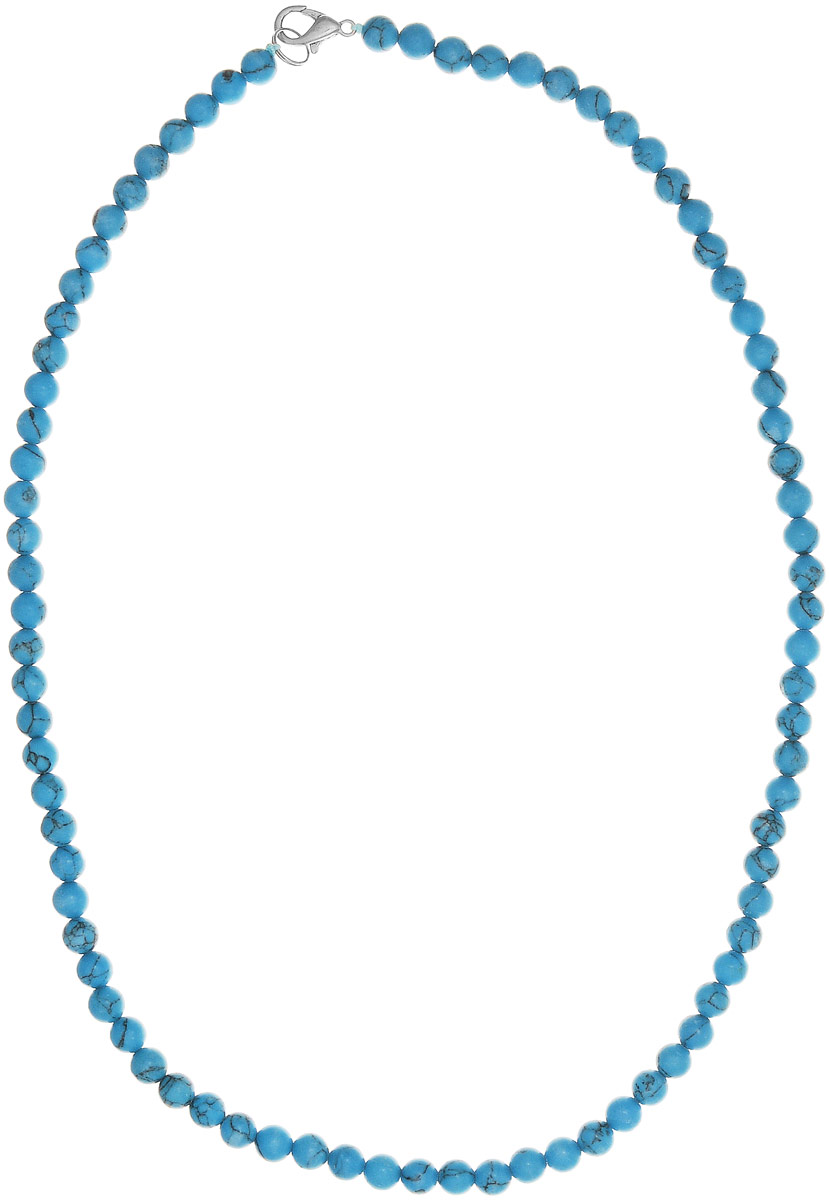 Бусы Art-Silver, цвет: голубой, длина 50 см. Б6-50-113Б6-50-113 Бусы Art-Silver, цвет: голубой, длина 50 см. Б6-50-113Б6-50-113Бусы Art-Silver выполнены из натуральной бирюзы. Украшение имеет удобную застежку-карабин из бижутерного сплава. Мелкие бусины диаметром 5 мм из натуральной бирюзы, нанизанные на текстильную нить, имеют характерные прожилки, что подчеркивает естественное происхождение бусин.