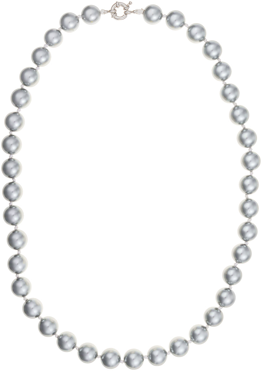 Бусы Art-Silver, цвет: серый металлик, длина 55 см. МАЙ31255-662МАЙ31255-662 Бусы Art-Silver, цвет: серый металлик, длина 55 см. МАЙ31255-662МАЙ31255-662Бусы Art-Silver изготовлены из материала майорка, который схож по свойствам с натуральным жемчугом. Изделие оформлено крупными однотонными бусинами и застегивается на шпренгельный замок из бижутерного сплава.