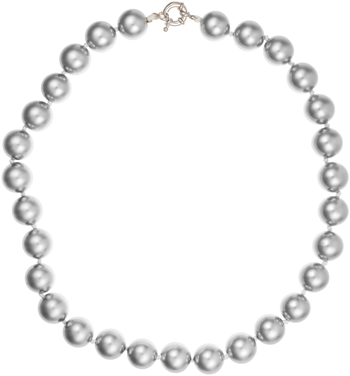 Бусы Art-Silver, цвет: серебристый, длина 45 см. МАЙ31445-729МАЙ31445-729 Бусы Art-Silver, цвет: серебристый, длина 45 см. МАЙ31445-729МАЙ31445-729Бусы Art-Silver выполнены из имитации жемчуга, нанизанного на текстильную нить. Украшение дополнено крупным удобным шпренгельным замочком из бижутерного сплава. Крупные бусины диаметром 14 мм выполнены в оригинальном серебристом цвете. Материал бусин по свойствам и виду максимально близок к натуральному жемчугу.