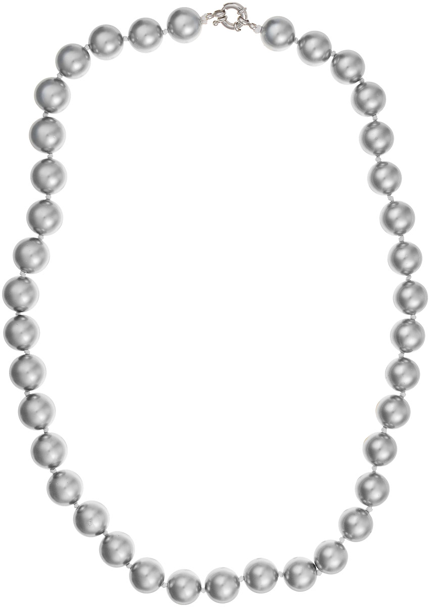 Бусы Art-Silver, цвет: серебристый, длина 60 см. МАЙ31460-972МАЙ31460-972 Бусы Art-Silver, цвет: серебристый, длина 60 см. МАЙ31460-972МАЙ31460-972Бусы Art-Silver выполнены из имитации жемчуга, нанизанного на текстильную нить. Украшение дополнено крупным удобным шпренгельным замочком из бижутерного сплава. Крупные бусины диаметром 13 мм выполнены в оригинальном серебристом цвете. Материал бусин по свойствам и виду максимально близок к натуральному жемчугу.