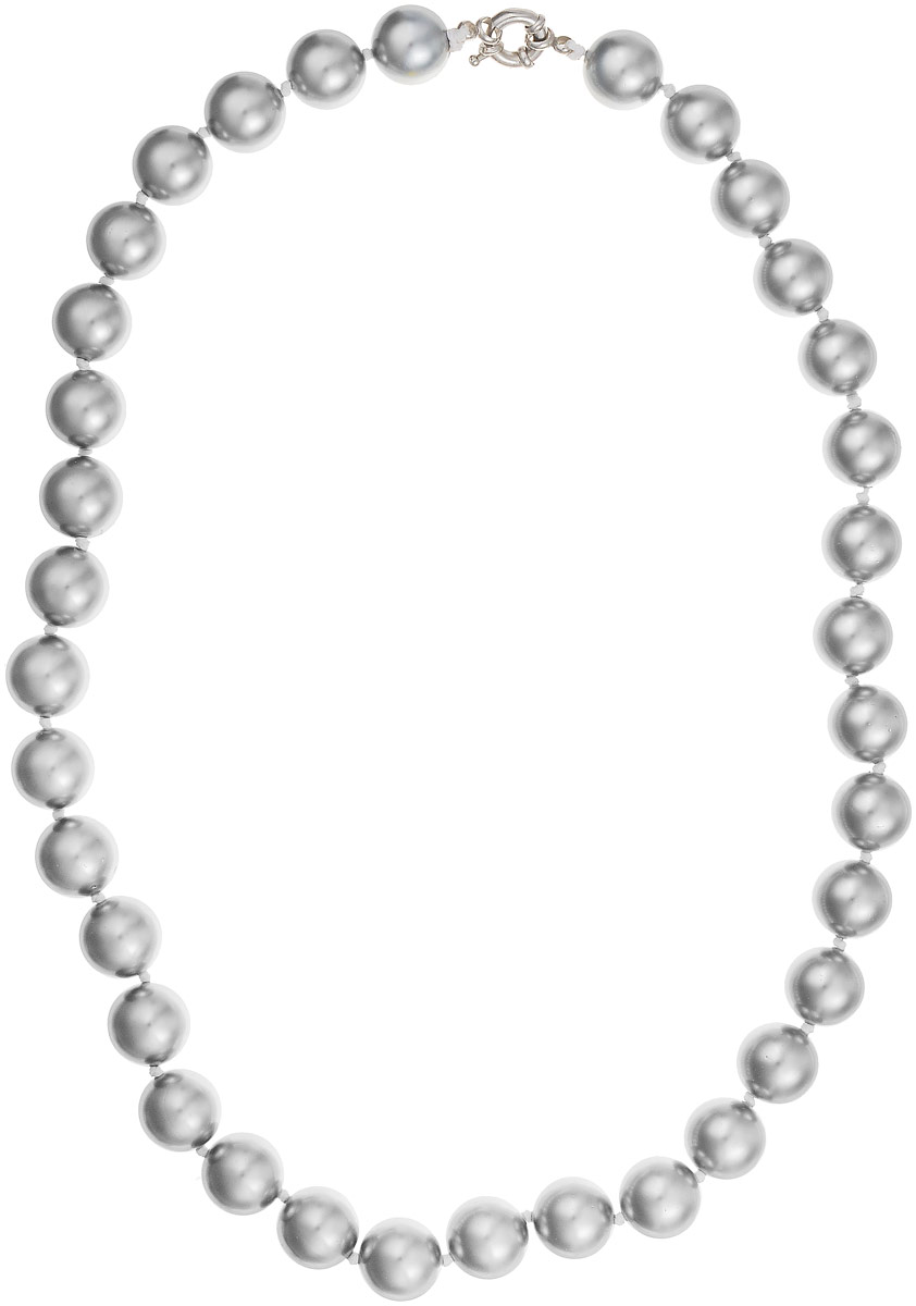 Бусы Art-Silver, цвет: серый металлик, длина 55 см. МАЙ31455-905МАЙ31455-905 Бусы Art-Silver, цвет: серый металлик, длина 55 см. МАЙ31455-905МАЙ31455-905Бусы Art-Silver изготовлены из материала майорка, который схож по свойствам с натуральным жемчугом. Изделие оформлено крупными однотонными бусинами и застегивается на шпренгельный замок из бижутерного сплава.