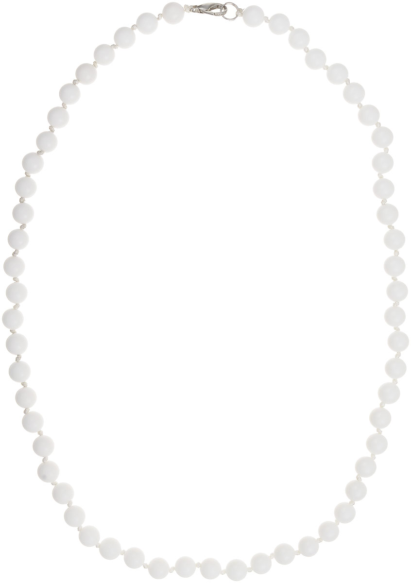 Бусы Art-Silver, цвет: белый, длина 55 см. КХ8-55-270КХ8-55-270 Бусы Art-Silver, цвет: белый, длина 55 см. КХ8-55-270КХ8-55-270Бусы Art-Silver изготовлены из кахолонга. Изделие оформлено однотонными бусинами и застегивается на металлический замок-карабин из бижутерного сплава.
