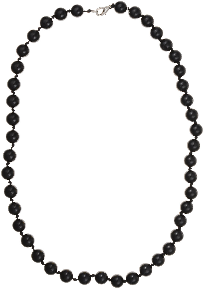 Бусы Art-Silver, цвет: черный, длина 55 см. ЧА10-55-381ЧА10-55-381 Бусы Art-Silver, цвет: черный, длина 55 см. ЧА10-55-381ЧА10-55-381Бусы Art-Silver выполнены из натурального агата, нанизанного на текстильную нить. Украшение застегивается на практичный карабин из бижутерного сплава. Бусины диаметром 10 мм имеют благородный черный цвет, характерный для агата. Такие бусы украсят как вечерний, так и повседневный наряд.