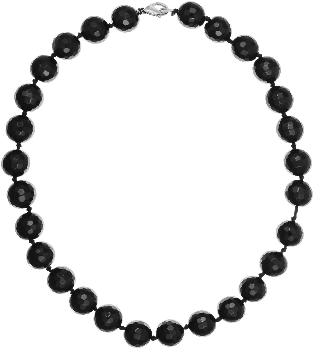 Бусы Art-Silver, цвет: черный, длина 50 см. ЧГ16-50-891ЧГ16-50-891 Бусы Art-Silver, цвет: черный, длина 50 см. ЧГ16-50-891ЧГ16-50-891Бусы Art-Silver изготовлены из агата. Изделие оформлено круглыми рельефными бусинами и застегивается на замок-карабин из бижутерного сплава.
