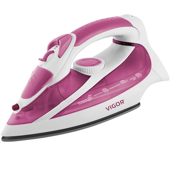 Vigor HX-4068 утюгHX-4068 Vigor HX-4068 утюгHX-4068Современный утюг Vigor HX-4068 мощностью 2200 Вт облегчает уход за одеждой и, безусловно, порадует вас своими поистине безграничными возможностями. Подошва утюга с тефлоновым покрытием обеспечивает идеальное скольжение и избавит ваши вещи даже от самых сложных складок. Прибор обладает всеми необходимыми характеристиками для отличного результата: сухое глажение, отпаривание с регулировкой, функция разбрызгивания, возможность вертикального отпаривания. Модель оснащена функциями парового удара и самоочистки, а также функцией анти-кальций, предотвращающей скопление накипи.