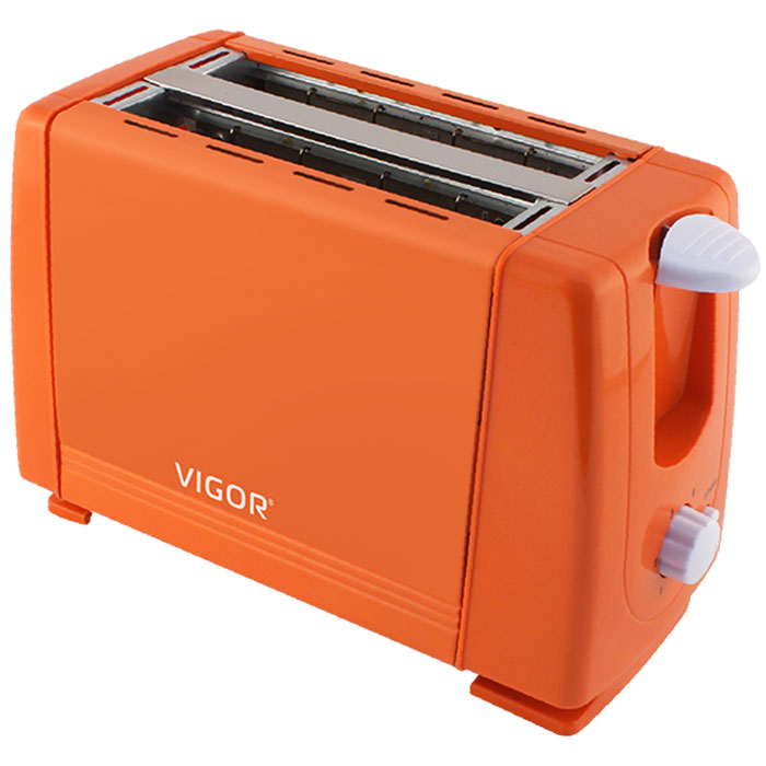 Vigor HX-6015, Orange тостерHX-6015 Vigor HX-6015, Orange тостерHX-6015Тостер Vigor HX-6015 представляет собой сочетание удобства и функциональности. Вы можете регулировать степень поджаривания хлеба (доступно 6 режимов) по вашему вкусу. Кнопка отмена поможет вовремя исправить сделанную спросонья ошибку. Ухаживать за тостером легко и приятно благодаря наличию поддона для крошек. Тостер выжигает рожицу медвежонка на хлебе.