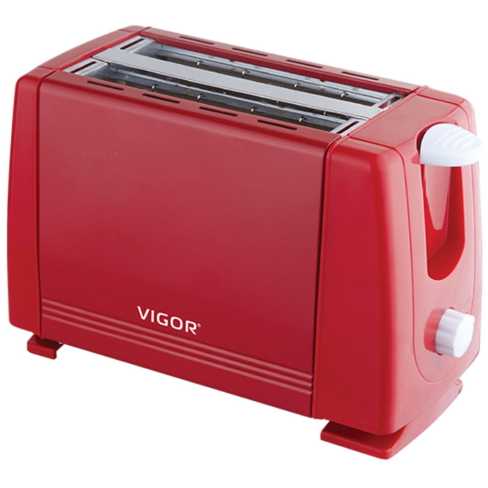 Vigor HX-6017, Red тостерHX-6017 Vigor HX-6017, Red тостерHX-6017Тостер Vigor HX-6017 представляет собой сочетание удобства и функциональности. Вы можете регулировать степень поджаривания хлеба (доступно 6 режимов) по вашему вкусу. Кнопка отмена поможет вовремя исправить сделанную спросонья ошибку. Ухаживать за тостером легко и приятно благодаря наличию поддона для крошек. Тостер выжигает рожицу медвежонка на хлебе.