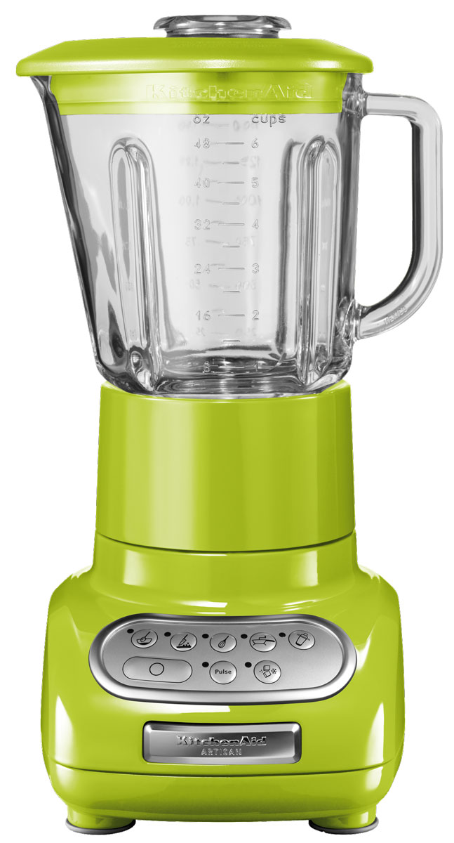 KitchenAid 5KSB5553EGA, Green блендер5KSB5553EGA KitchenAid 5KSB5553EGA, Green блендер5KSB5553EGAБлендер KitchenAid Artisan 5KSB5553EGA позволяет не только приготовить пюре и перетереть ингредиенты, но также перемешивать, резать и взбивать разнообразные продукты или измельчать лед для коктейлей и других напитков. Это идеальный кухонный прибор, который пригодится вам в течение всего дня. Стеклянный кувшин может выдерживать большой диапазон температур, что позволяет обрабатывать как холодные, так и горячие ингредиенты. Он также устойчив к появлению царапин и пятен и не впитывает запахи. Более того, размер кувшина позволяет обработать за один раз большой объем продуктов - до 700 мл. Скорость легко переключается шестью кнопками. Кнопки расположены на сенсорной панели управления в порядке увеличения скорости, а сама панель легко моется, поскольку на ней отсутствуют какие-либо щели или неровности. Структуру перемешиваемых ингредиентов и степень их измельчения можно регулировать с помощью кнопки пульсации. Кнопку пульсации можно использовать...