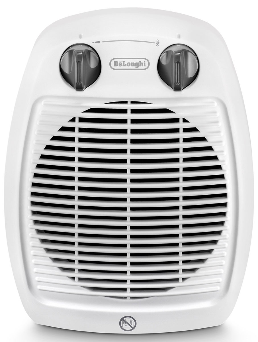 DeLonghi HVA3220 тепловентиляторHVA3220 DeLonghi HVA3220 тепловентиляторHVA3220Тепловентилятор DeLonghi HVA 3220 – то, что нужно для обогрева помещений. Он имеет мощность 2000 Вт, его можно поставить на стол или на пол. Небольшой вес тепловентилятора позволяет переносить его из комнаты в комнату, а универсальный дизайн делает его подходящим для любого интерьера. Эргономичный, красивый, продуктивный – все это тепловентилятор DeLonghi. Купить тепловентилятор DeLonghi HVA3220 – сделать правильный выбор. Он имеет два уровня мощности, комнатный термостат. Функция защиты от замерзания – бесспорный плюс этого тепловентилятора. В чем ее суть? Ваш помощник все время будет поддерживать приемлемую для вас температуру. Функция вентилирования позволяет использовать его даже летом. Очень удобно: вы покупаете два прибора в одном. Тепловентилятор имеет защитный термостат. Если вы случайно опрокинете аппарат, он выключится. Цена HVA 3220 не заставит отложить покупку.