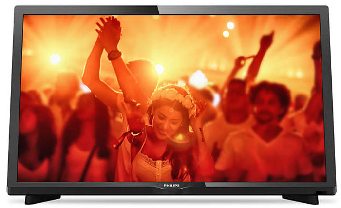 Philips 24PHT4031/60 телевизорPhilips 24PHT4031/60 Philips 24PHT4031/60 телевизорPhilips 24PHT4031/60Стильный дизайн модели Philips 24PHT4031/60 с технологией Digital Crystal Clear сделает интерьер вашего дома еще более изысканным. Оцените качество изображения HEVC и чистоту звучания - развлечения без границ! Изящный, современный, лаконичный дизайн. Неудивительно, что ультратонкий силуэт телевизора Philips притягивает к себе взгляд - это идеальное решение, которое прекрасно дополнит любой интерьер. Picture Performance Index сочетает в себе технологию Philips для дисплеев и усовершенствованные техники обработки для улучшения качества каждого аспекта изображения: четкости, динамичных сцен, контрастности и цветопередачи. Независимо от источника вы сможете наслаждаться четким изображением с потрясающей детализацией, глубокими оттенками черного и яркими оттенками белого, а также насыщенными цветами и естественной цветопередачей. Благодаря LED-подсветке уровень энергопотребления снижается, а показатели яркости изображения, контрастности и...