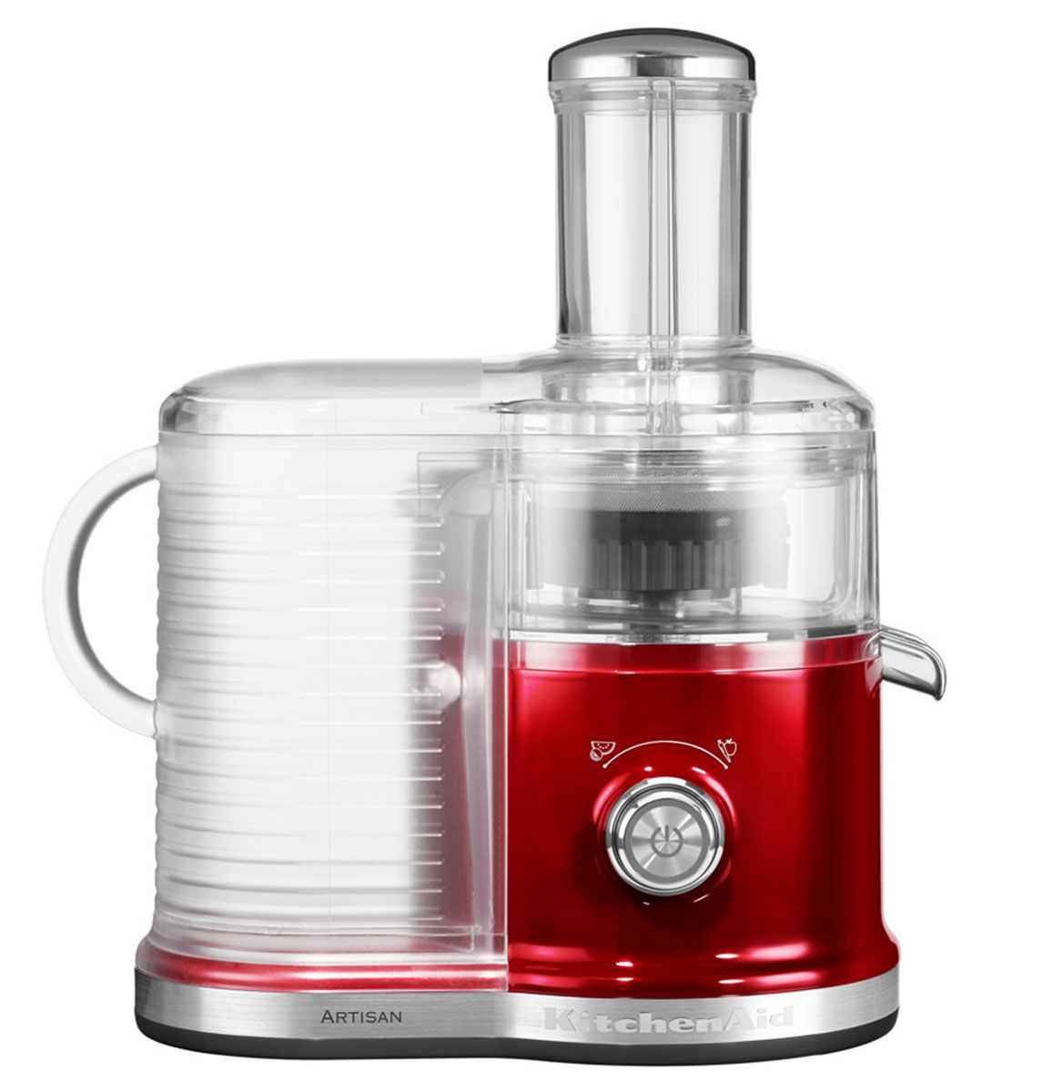 KitchenAid Artisan 5KVJ0333, Caramel Apple соковыжималка5KVJ0333ECA KitchenAid Artisan 5KVJ0333, Caramel Apple соковыжималка5KVJ0333ECAСкоростная центрифужная соковыжималка KitchenAid Artisan 5KVJ0333 имеет две скорости для мягких и твердых фруктов и овощей, что увеличивает объем получаемого сока, сокращая количество отходов. Экстра широкое жерло и толкатель подходит для фруктов и овощей разных размеров, сокращая время предварительной нарезки. Капля-стоп для контролирования вытекания сока. Контроль объема мякоти с помощью фильтра с 3-мя регулируемыми настройками позволяет регулировать объем мякоти в соке для приготовления однородных овощных соков или более густых фруктовых соков.