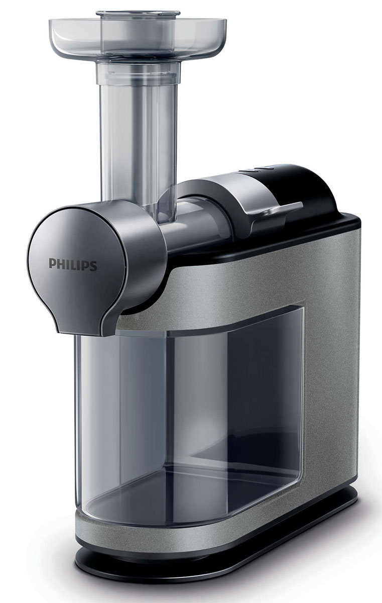 Шнековая соковыжималка Philips HR1897/30HR1897/30 Шнековая соковыжималка Philips HR1897/30HR1897/30Инновационная технология MicroMasticating от Philips раскрывает всю пользу фруктов и овощей и обеспечивает максимальную экстракцию питательных веществ. После приготовления сока все детали можно промыть всего за 1 минуту благодаря отсутствию сита. Теперь в соковыжималке можно обрабатывать зелень и орехи. Они богаты клетчаткой и являются прекрасными ингредиентами, из которых получаются вкусные и полезные напитки. Ростки пшеницы, шпинат и многие другие полезные продукты можно добавлять к сокам, обрабатывая их с помощью технологии MicroMasticating. Вы также можете добавлять некоторые виды орехов, например миндаль для приготовления миндального молока. Функция предварительной очистки — это специальная программа, которая очищает внутренние поверхности прибора и одновременно способствует экстракции сока до последней капли. Извлеките максимальную пользу из фруктов и овощей, сократите количество отходов. Благодаря встроенной системе капля-стоп вы можете...