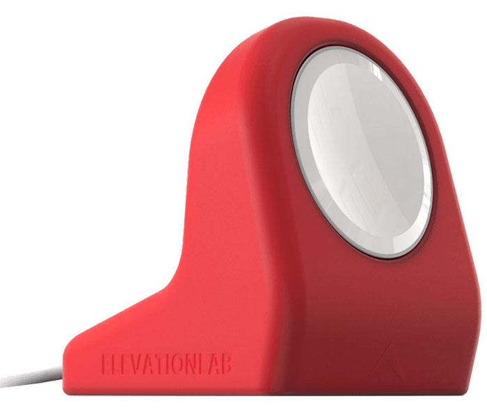 Elevation Lab NightStand, Bright Red док-станция для Apple WatchNS-102 Elevation Lab NightStand, Bright Red док-станция для Apple WatchNS-102Ежедневно заряжать Apple Watch теперь ещё удобнее и безопаснее с подставкой Elevation Lab NightStand, изготовленной из высококачественного силикона. NightStand крепится к столу или прикроватной тумбочке на присоске, так что случайное падение исключено. Адаптирована для зарядного устройства Apple Watch Charger. Благодаря компактному дизайну она удачно впишется в ваш интерьер. Изготовлена из прочного высококачественного силикона, применяемого в медицинском оборудовании Надёжно удерживает магнитный зарядный кабель Apple Watch Фиксируется на плоской поверхности с помощью присоски Можно установить вертикально Кабель легко вынимается при необходимости Подставка несовместима с блочным браслетом Apple Зарядное устройство в комплект не входит.
