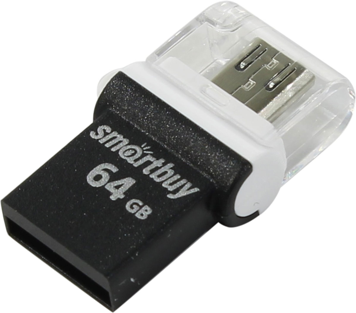 SmartBuy Poko Series 64GB, Black OTG USB-