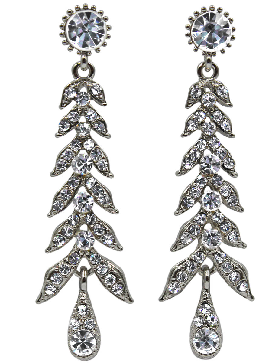 Серьги Taya, цвет: серебристый. T-B-11343-EARR-SILVERT-B-11343-EARR-SILVER Серьги Taya, цвет: серебристый. T-B-11343-EARR-SILVERT-B-11343-EARR-SILVERСерьги-гвоздики с заглушкой металл-пластик. Выполнены в виде колоска с прозрачными зернышками-кристаллами. Размеры: длина серьги 6,5 см, ширина 1,5 см.