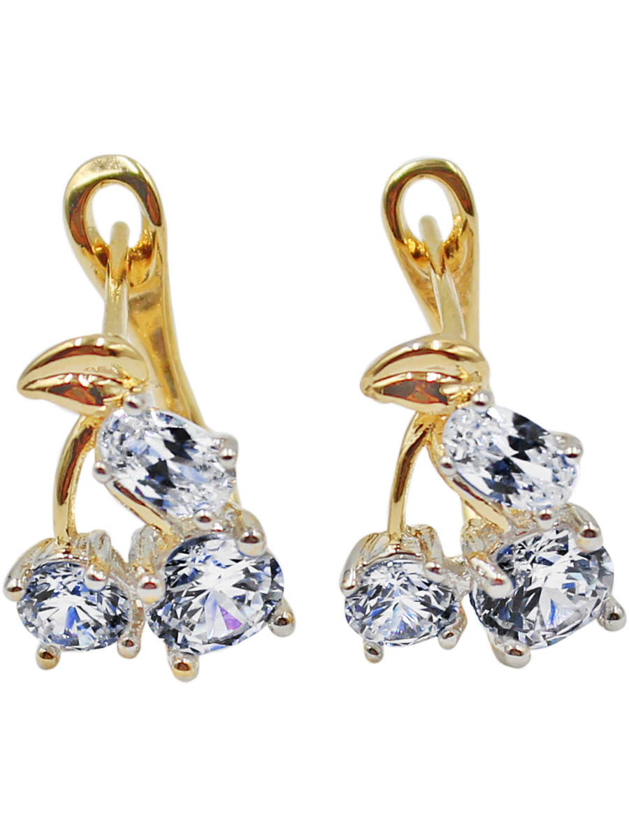 Серьги Taya, цвет: золотистый. T-B-11990-EARR-GOLDT-B-11990-EARR-GOLD Серьги Taya, цвет: золотистый. T-B-11990-EARR-GOLDT-B-11990-EARR-GOLDМодные позолоченные серьги с английской застежкой и тремя крупными цирконами. Размеры: 1,3*0,4 см.