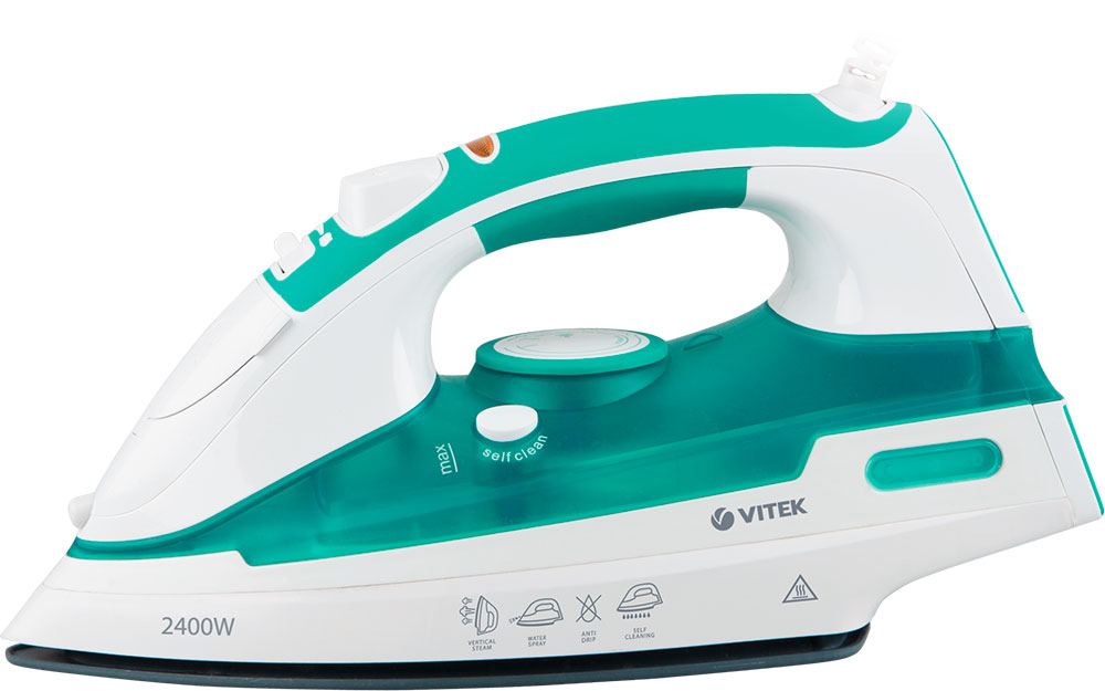 Vitek VT-1250(G) утюгVT-1250(G) Vitek VT-1250(G) утюгVT-1250(G)С утюгом Vitek VT-1250(G) вы легко, быстро и эффективно разгладите вещи из синтетики, шелка, хлопка и льна. Оперативно привести любимую одежду в порядок вам позволит мощность 2400 Вт и регулировка температуры в зависимости от типа ткани. Теперь вам не страшны даже самые глубокие складки: функция вертикального отпаривания позволит качественно придать безупречный вид одежде, не снимая ее с вешалки. Еще легче работать с тканью вы можете благодаря регулятору постоянной подачи пара и клавише дополнительной подачи пара. А функция разбрызгивания позволит легко увлажнить ткань, которую вы гладите с помощью воды. Легкий уход за утюгом обеспечит режим самоочистки self clean: вам стоит лишь расположить утюг горизонтально над раковиной, нажать и удерживать соответствующую кнопку.