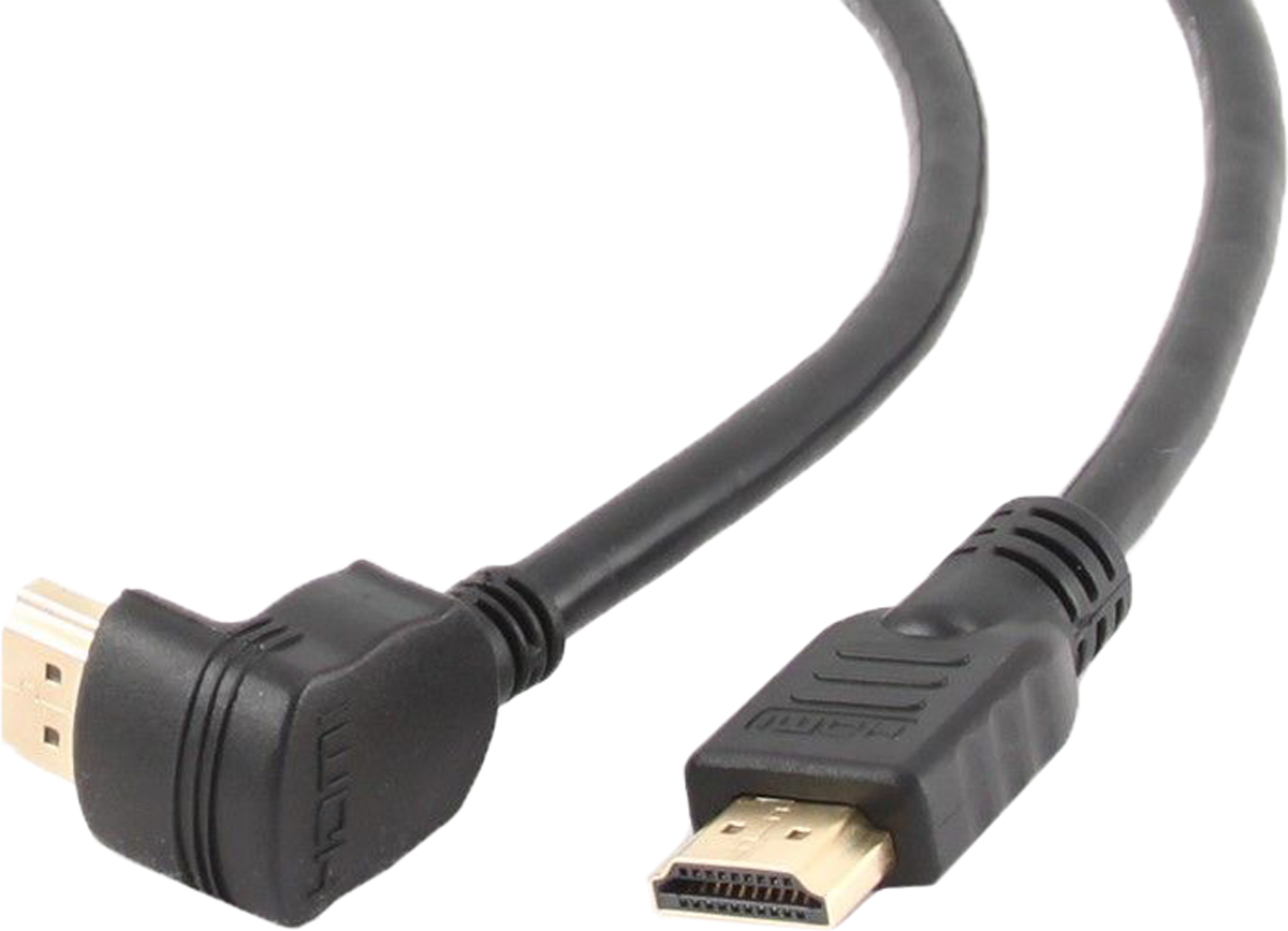 Cablexpert CC-HDMI490-6, Black HDMI-кабель угловой разъем (1,8 м)CC-HDMI490-6 Cablexpert CC-HDMI490-6, Black HDMI-кабель угловой разъем (1,8 м)CC-HDMI490-6Кабель Cablexpert CC-HDMI490 - отличное решение для подключения компьютера, игровых консолей, DVD и Blu-ray плееров, аудио-ресиверов к телевизору или дополнительному монитору. Кабель HDMI поддерживает как стандартные, так и высокие разрешения самых современных моделей телевизоров. Cablexpert CC-HDMI490 поддерживает 4K, Full HD и HD разрешения. Это даёт возможность наслаждаться более точной и естественной картинкой с высочайшим уровнем детализации и диапазоном цветов. Использование кабеля позволяет передавать изображение в формате 3D, усиливая элемент присутствия и позволяя получать удовольствие от качественного объёмного изображения. Кабель оснащен двунаправленным каналом для передачи сетевых данных, который подходит для использования IP-приложениями. Канал Ethernet позволяет нескольким устройствам работать в сети Ethernet без необходимости подключения дополнительных проводов, а также напрямую обмениваться контентом. Наличие обратного...